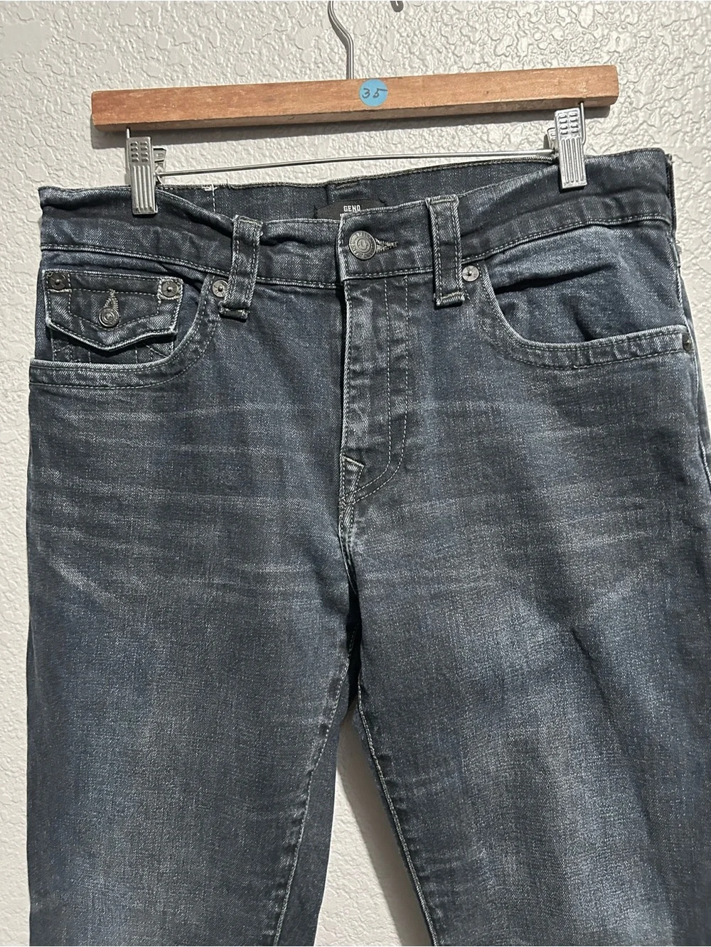 True Religion Men’s Indigo Slim Straight Jeans